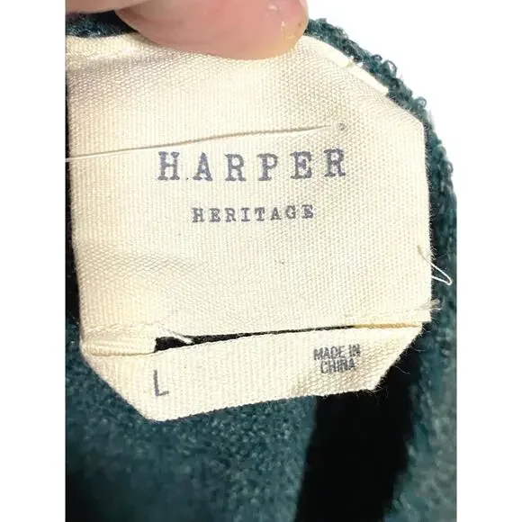 Francescas Harper Heritage Green Sweater Dress L Surplice Open Back Bow Boho NWT - Picture 8 of 10